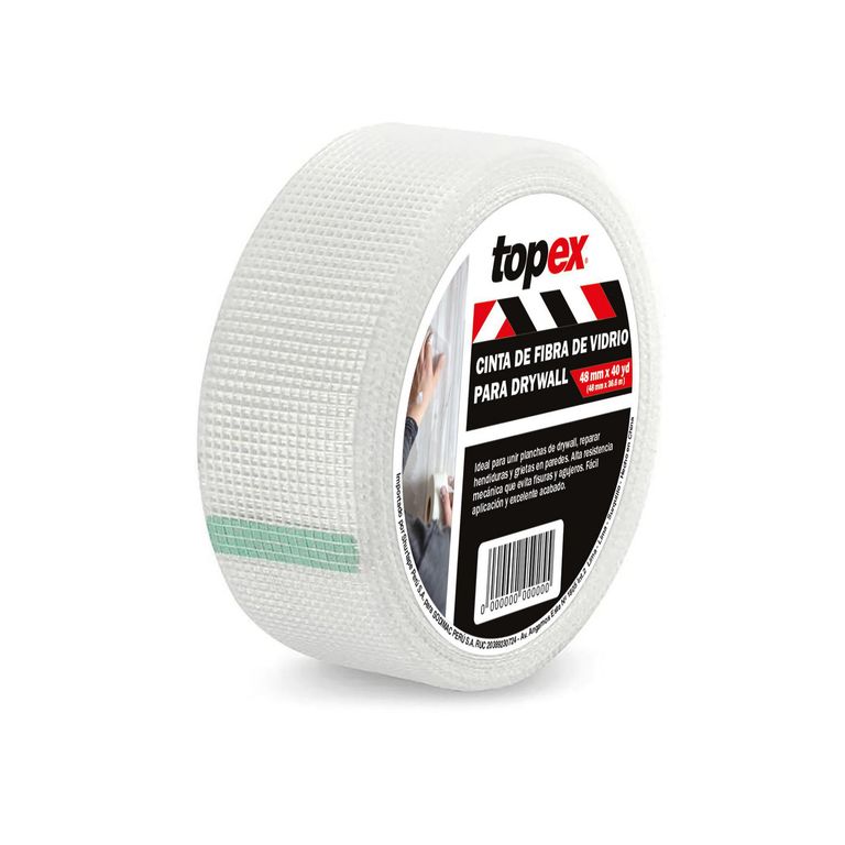 Cinta para Drywall Fibra de Vidrio Drywall 2 X 36m