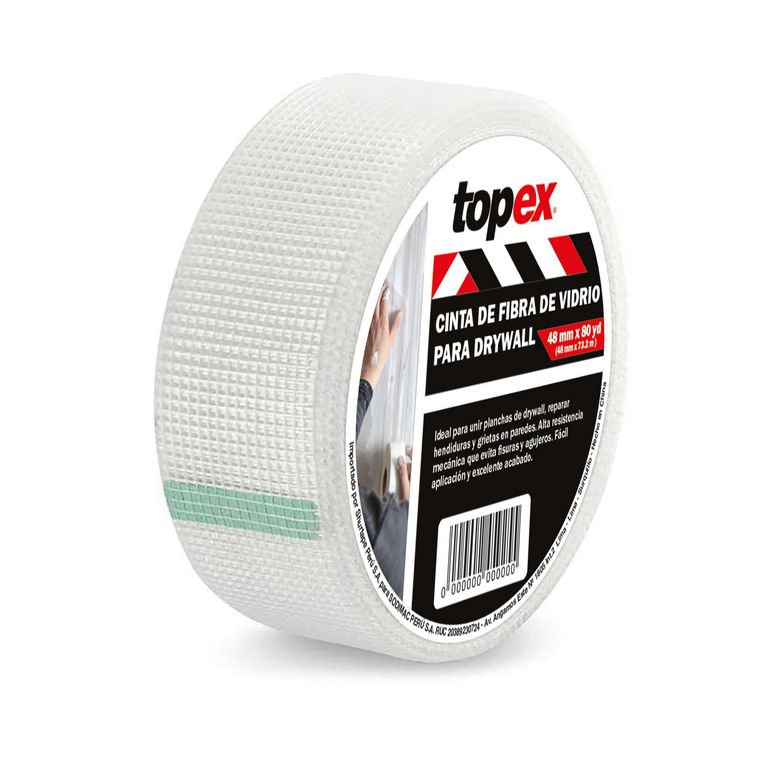 Cinta para Drywall Fibra de Vidrio Drywall 2 X 73m