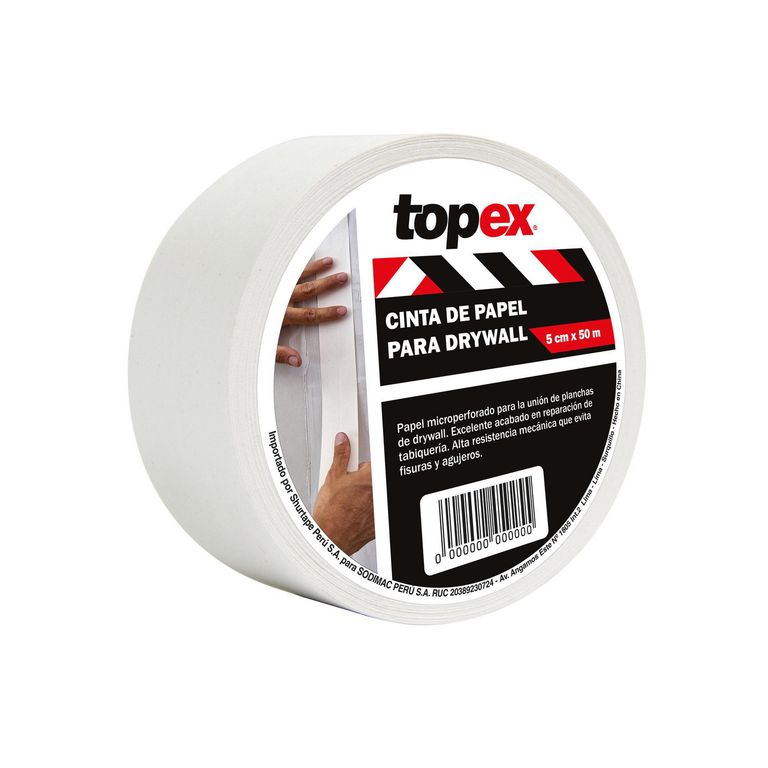 Cinta de Papel Drywall 2 X 50m