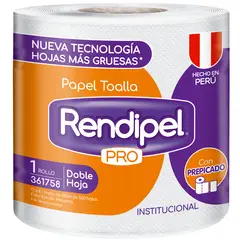 RENDIPEL PRO - Papel Toalla Rendipel 1 Rollo 100 M