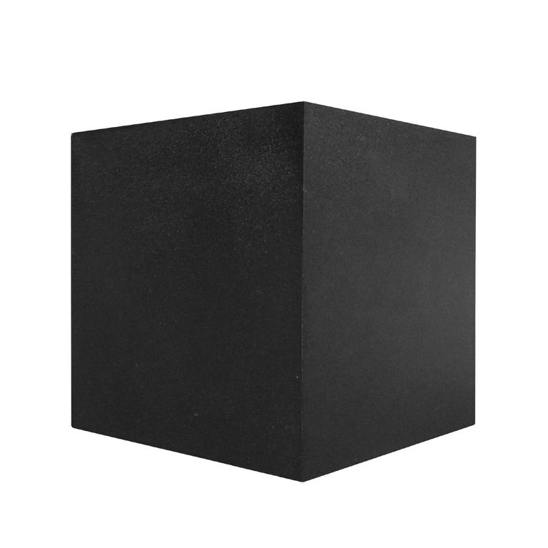 Braquete de Pared Exterior Led Negro Cuadrado 10W Tricolor