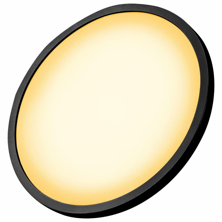 Downlight Ultra Slim Luz Cálida 18W Negro