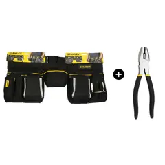 STANLEY - Kit Cinturon para herramientas STST511304LA + Alicates de Electricista 8"