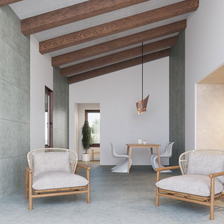 Gres Porcelanico Gris Cementicio 60x60cm 1.44m2 Ohio