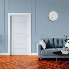 PAMA - Puerta Interior HDF Blanca Rt. Decor Ec3Bas 40x800x2070mm