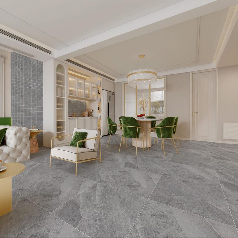 Porcelanato Gris Cementicio 60x60cm 1.44m2 Saturn