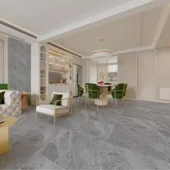 KLIPEN - Porcelanato Gris Cementicio 60x60cm 1.44m2 Saturn