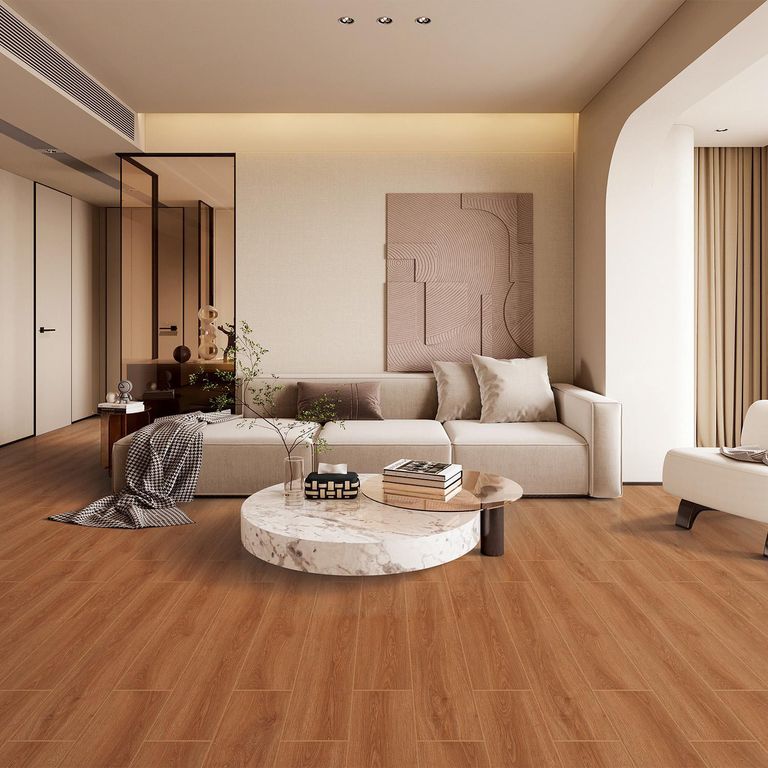 Gres Porcelanico Marrón Maderado 20x120cm 1.44m2 Olivo