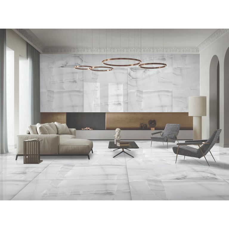 Porcelanato Blanco Marmol 60x120cm 1.44m2 Cassano