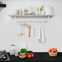 LUCANAS FURNITURE - Repisa de Melamina Piedra Clara 30x120cm