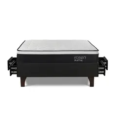 ROSEN - Cama Cajon Path Grafito 2 Plazas