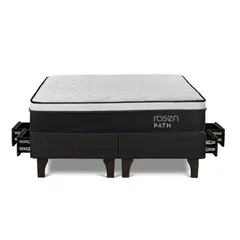 ROSEN - Cama Cajon Path Grafito Queen