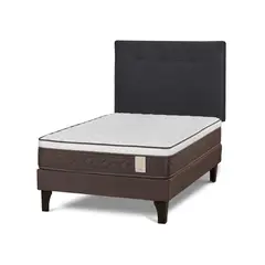 ROSEN - Cama Europea New Style 4 Plus 1.5 Plazas New Bennet Grafito