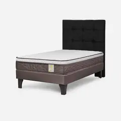 ROSEN - Cama Europea New Style 4 Plus 1.5 Plazas Issey Grafito