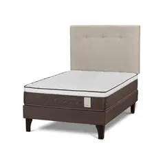 ROSEN - Cama Europea New Style 4 Plus 1.5 Plazas New Bennet Natural