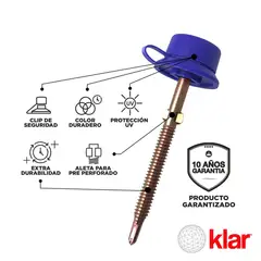 KLAR - Kit de Fijación para Metal Azul
