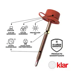KLAR - Kit de Fijación para Metal Rojo