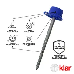 KLAR - Kit de Fijación para Madera Azul