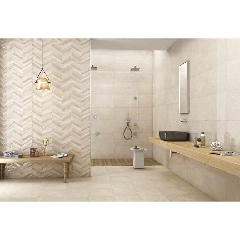 Cerámica Beige Decorado 30x90cm 1.08 m2 Island