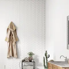KLIPEN - Cerámica Blanco Decorado 30x90cm 1.08 m2 Satin