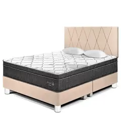 PARAISO - Dormitorio Paraíso Pocket Star King + 2 Almohadas + Protector
