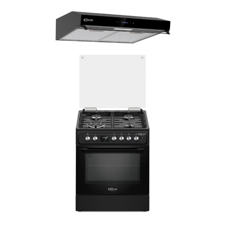 Combo Cocina A Gas 4 Hornillas Venti + Campana Extractora Amsterdam