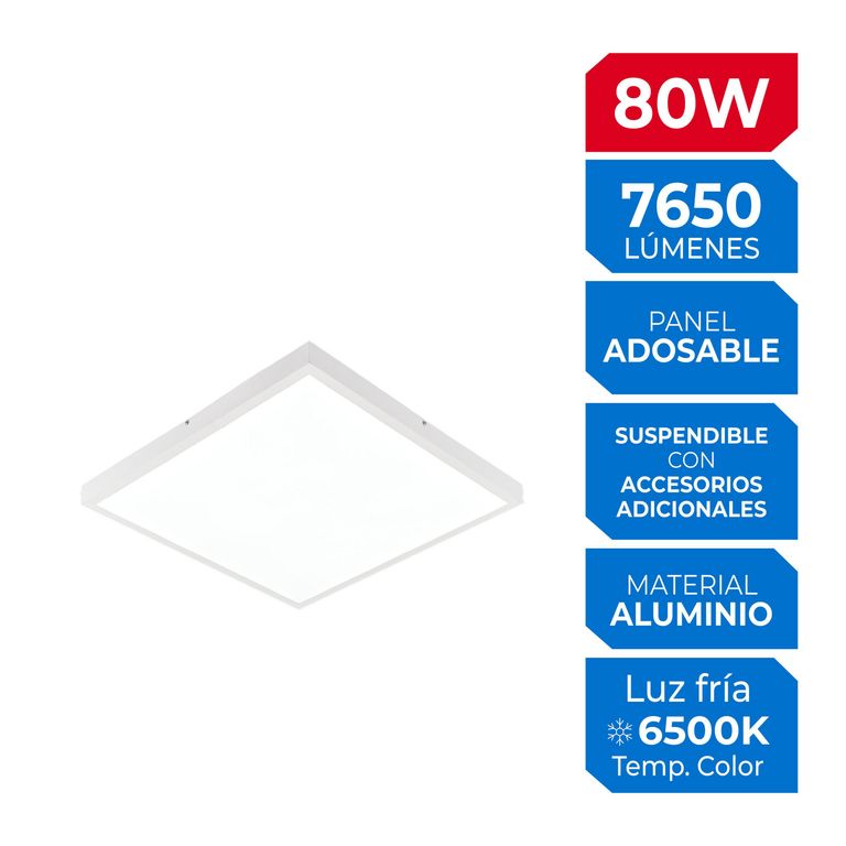 Panel Adosable 80W Luz Fría