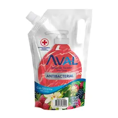 AVAL - Jabón Líquido Antibacterial Frutado 800Ml