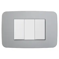 ABB - Conmutacion Doble 1M+1M Plata Origen