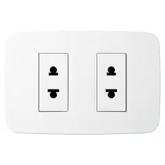 ABB - Tomacorriente Duplex 3M Euroamericano Blanco Origen