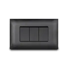 VETO - Int Triple Tecla Ancha Negro Viv19529