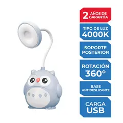 I LUMEN - Lámpara de Escritorio Búho Celeste