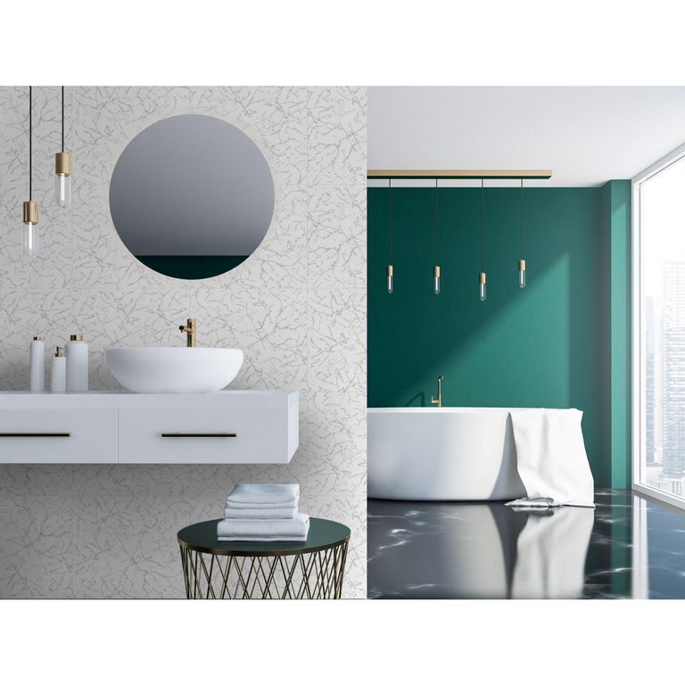 Cerámica Blanco Marmolizado 27X45cm 2.07m2 Lucienne