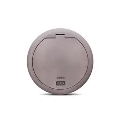 VETO - Socket De Piso Hd (1 Hdmi, 2 Toma Amer, 1 Toma Univ)