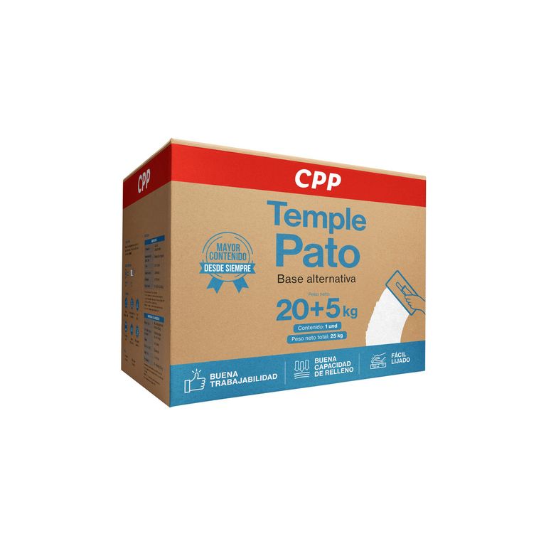 Temple Pato Blanco Caja 25Kg