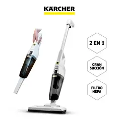 KARCHER - Aspiradora Vertical 0.6L Multifunción 2 en 1 VCL