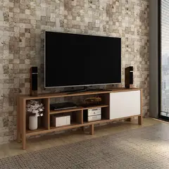 2020 HOME - Mesa de TV 70" Inmaculada Almendra/Blanco