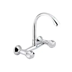 GRICOL - Mezclador Pared Lavaplatos 8" Cuerpo en Bronce Platino