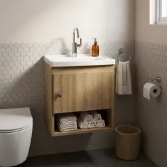 2020 HOME - Mueble de Baño con Lavamanos Linz Almendra