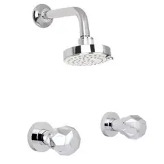 GRICOL - Mezclador Ducha 8" en Bronce sin Union Universal Platino