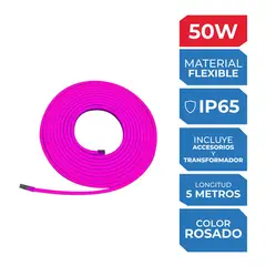 undefined - Tira LED Neón Rosado
