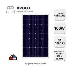 Panel Solar Renevp Apolo 100 W Mono