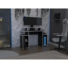 TUHOME - Escritorio Gamer Keria Negro