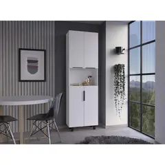 TUHOME - Alacena Oshawa 4 Puertas Blanco MDP 197cm