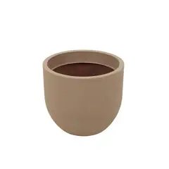 TRAMONTINA - Macetero con Plato Laos Arena 33x28cm