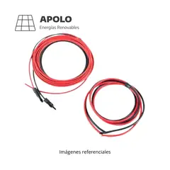 APOLLO - Kit Cables Apolo Panel Solar 5M + Bateria 10Awg 2 M Con Terminales
