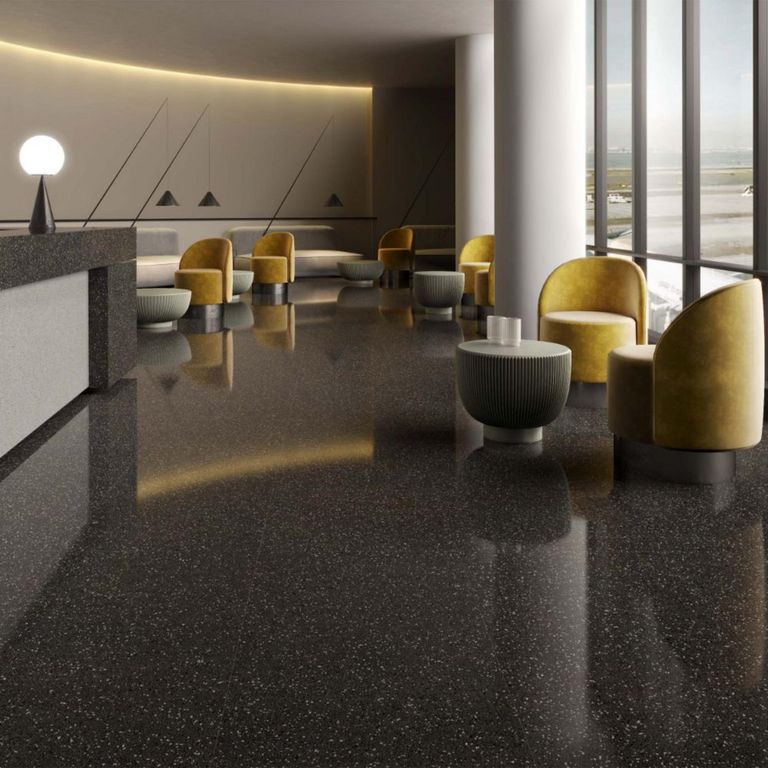 Porcelanato Negro Rustico 60x120cm 1.44m2 Upperside
