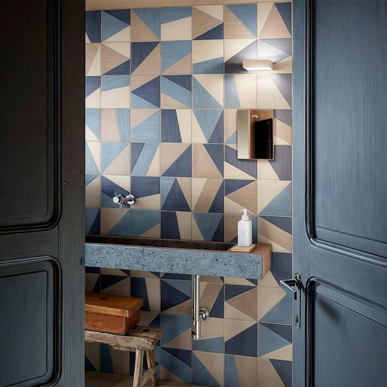 Porcelanato Azul Decorado 59x59cm 1.74m2 Neo blue
