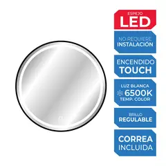 AMERICAN FURNITURE - Espejo LED con Correa