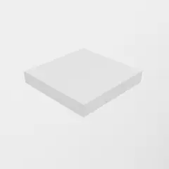 LUCANAS FURNITURE - Repisa Flotante de Melamina Blanco 25x25x3.8cm
